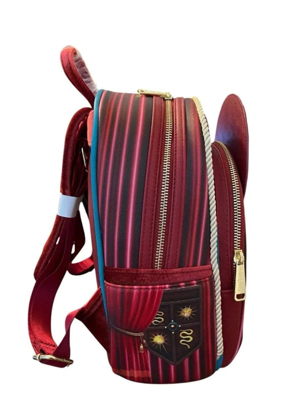Loungefly Disney Snow White Evil Queen Peacock Throne Mini Backpack Velvet NWT